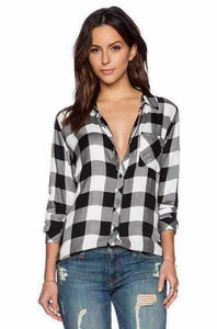 Black Checkered Polo Shirt